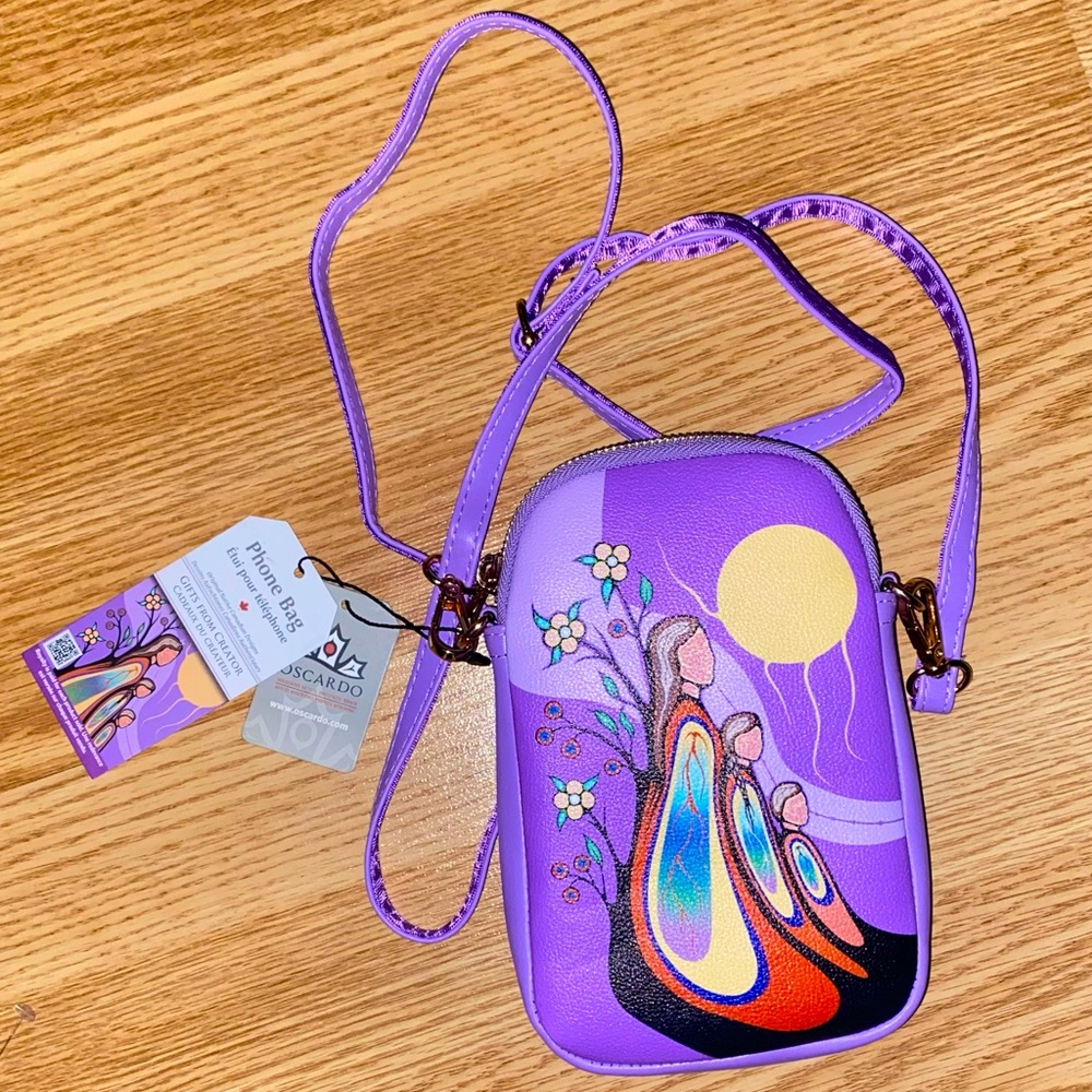 Authentic Native Canadian Emily Kewageshig Phone Bag